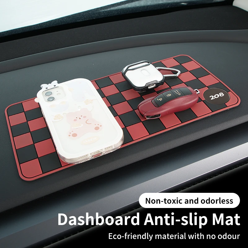 

Dashboard Sticky Anti-Slip Mat Silicone Non-Slip Pad For Peugeot 407 508 2008 5008 307 308 3008 206 207 107 205 301 607 108 807