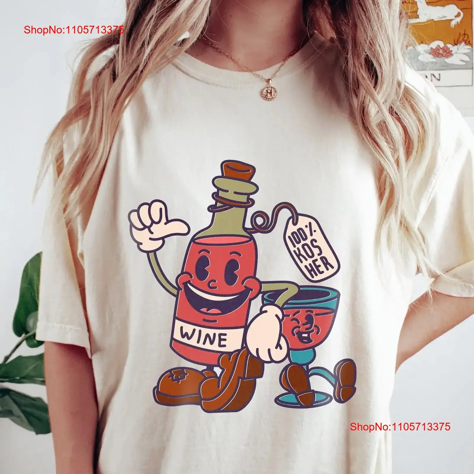 Kosher Wine Passover T Shirt Pesach Matching Couple shirts s Matzah Family vintage Washed Stylish Comfortable