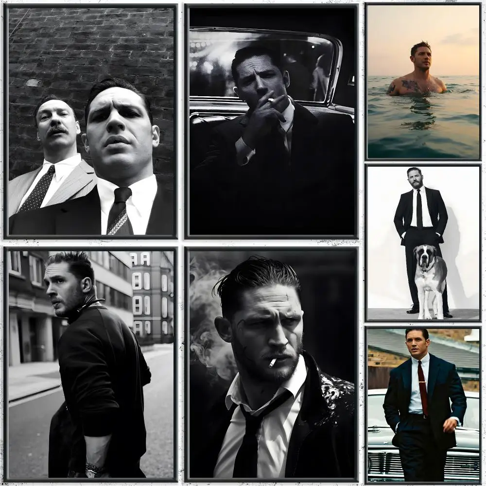 Iconic Celebrity T-Tom HardyS Poster HD Self-Adhesive No Residue After Removal Ideal for All Kinds of Wall Decor