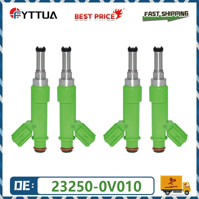 4PCS Fuel Injector 23250-0V010 23209-0V010 for Toyota Camry Highlander RAV4 Venza Lexus 3.5L V6