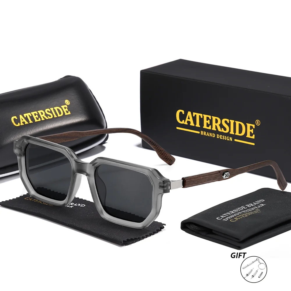 CATERSIDE Neue männer Sport Optische Sonnenbrille Polarisierte Quadratische Gläser Brillen frauen Bergsteigen Brillen UV400 – Detail 8