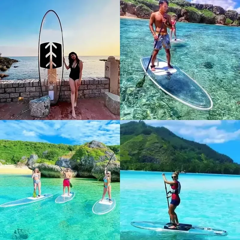 Factory Wholesale Cheap sup High Quality Water Sports Clear Standing Paddleboards Paddl Board clear