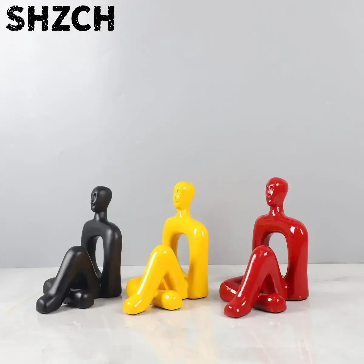 Reader Man Creative Resin Character Ornament Home Desktop Bedroom Soft Decoration Ornament