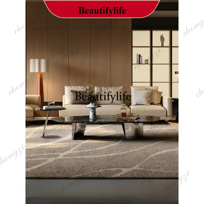Green luxury stone coffee table living room home creative special-shaped marble coffee table combination p182