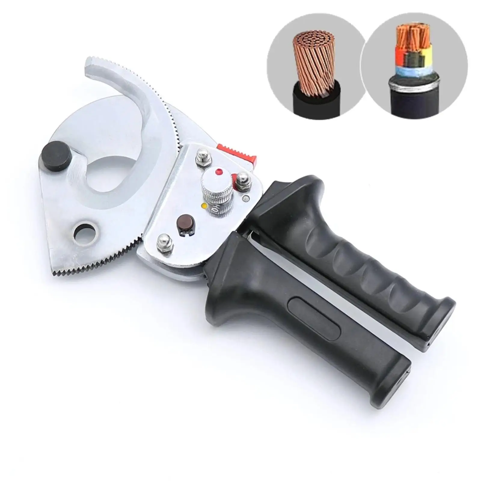 Electrical Ratchet Cable Cutter Comfort Grip Handle Wire Cutter for Cable Preparation