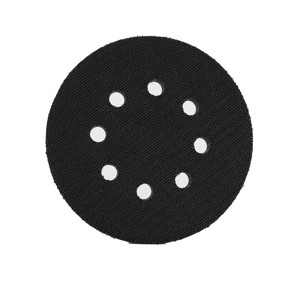 2Pcs 5Inch 125mm Sanding Disc 8 Hole Soft Sponge Interface Hook Loops Backing Pad For Sander Polisher