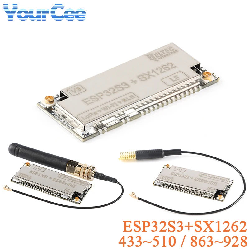 2 sztuk/1 sztuk ESP32S3 + SX1262 BLE LORA moduł bezprzewodowy WiFi 433-510M 863-928MHZ HTIT-Wsh ESP32-S3FN8 z anteną