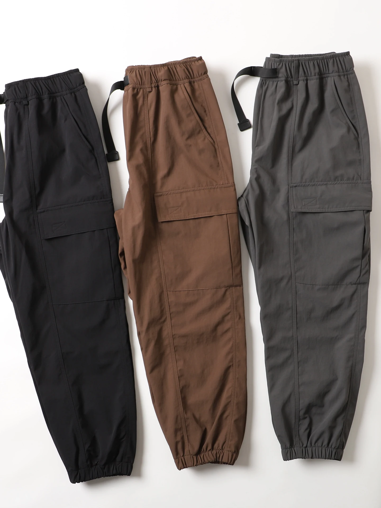 

Японские уличные водонепроницаемые свободные брюки-карго для мужчин, осенние спортивные повседневные эластичные брюки, длинные брюки