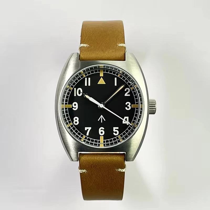 

W10 Pilot Military Watch S2001 Sterile Dial 100M Waterproof Calendar Fabric Strap Super Luminous NH35 Movement Retro Wristwatch