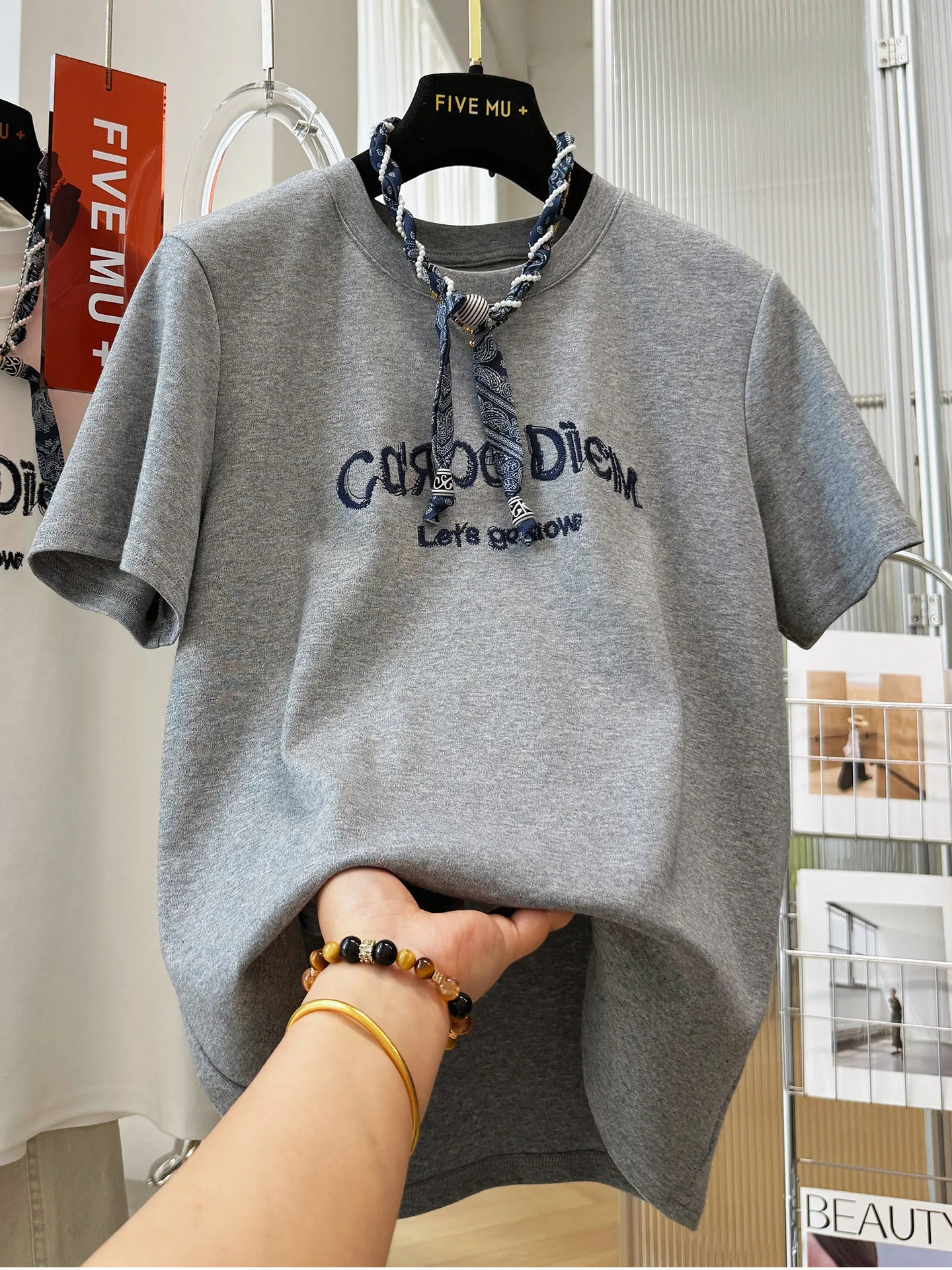 

Loose Fit Cotton Short Sleeve T-Shirt Men Women Breathable Comfortable round Neck Printed Casual Top for Outdoor Activities