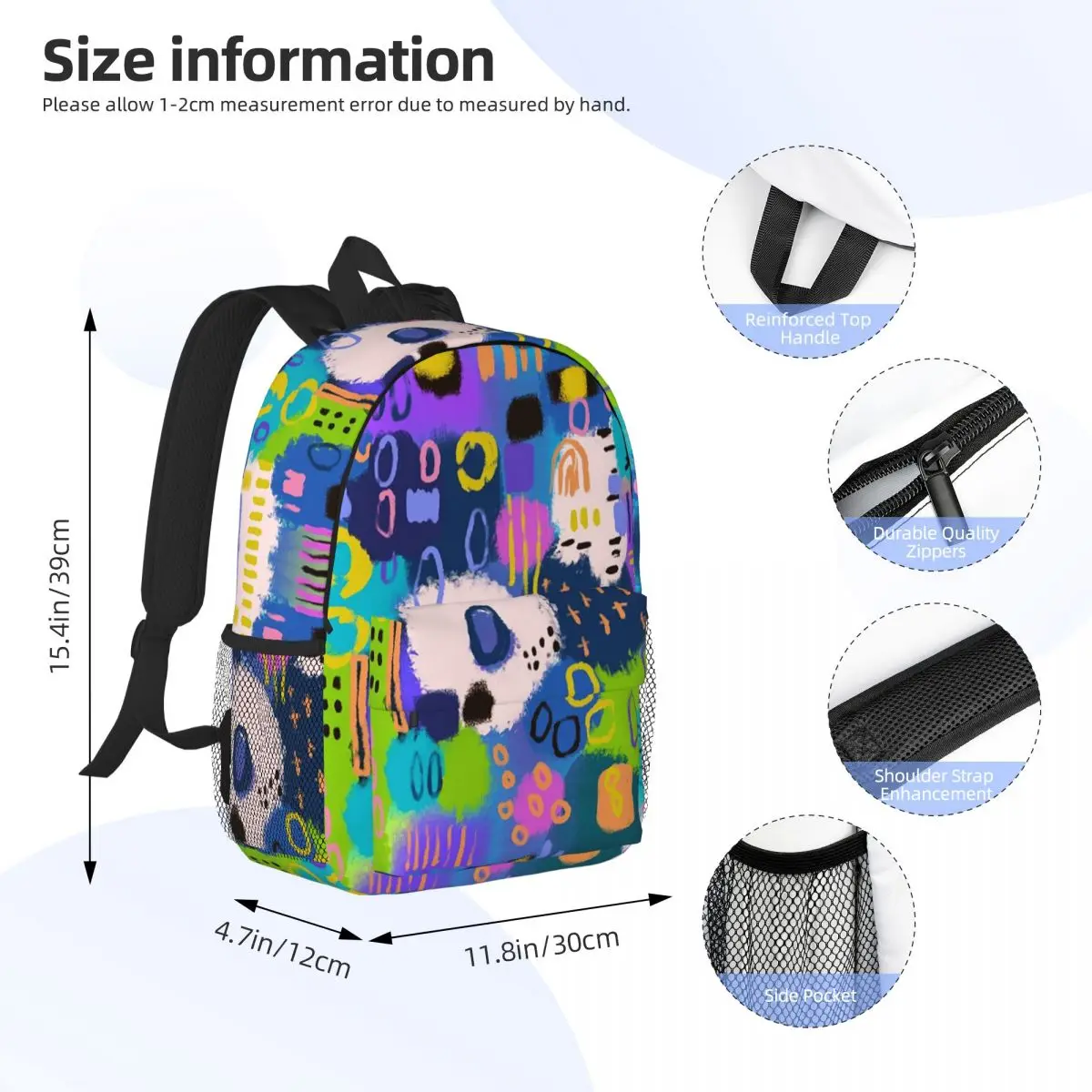 Disco Lights Backpacks Teenager Bookbag Fashion Students School Bags Laptop Rucksack Shoulder Bag Large Capacity