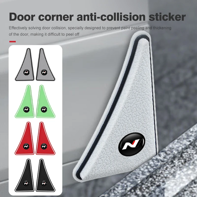 2pcs Car Door Corner Bumper Collision Anti-scratch Protector For Hyundai N Nline Tucson Kona Sonata Veloster i20 i30