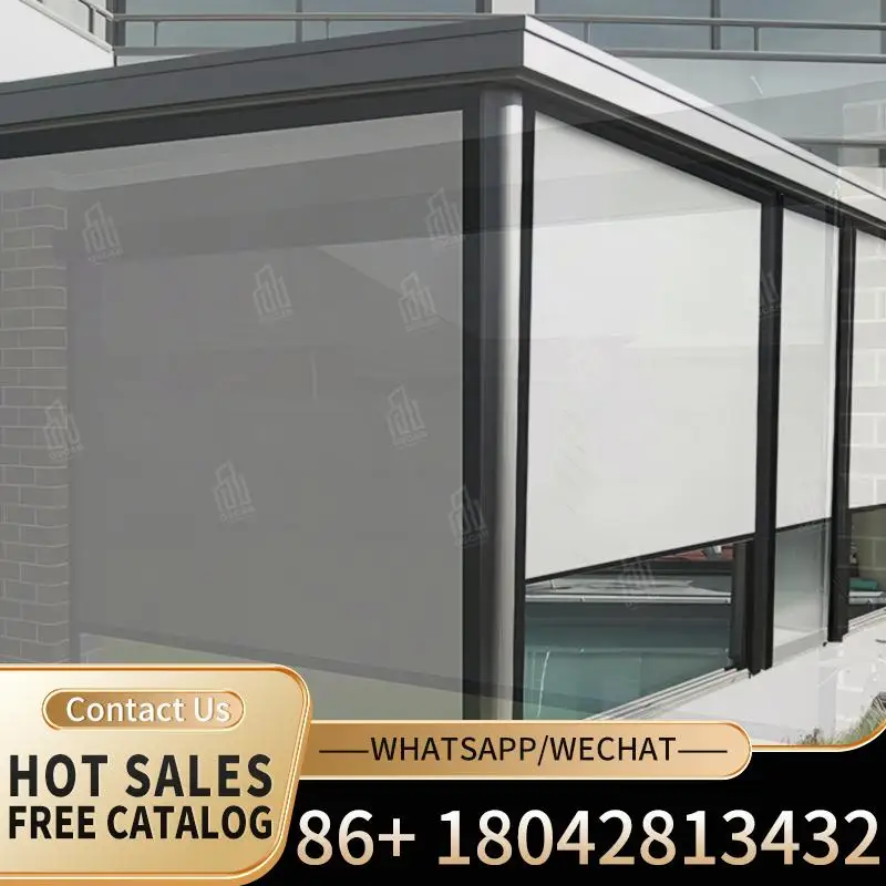 Motorised Double Roller Zebra Battery Blinds Solar Automate Electric Shades for Windows Rolling Blind