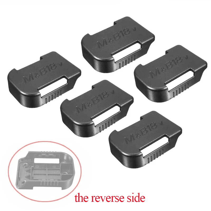 5pcs Tools Power Battery Mounts Storage Stand Holder for Makita 18V 14.4V Fit Bosch Battery Hold Shelf Rack Storage Case