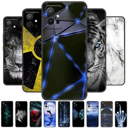 For Vivo Y55 5G Case V2127 V2154 Cool Soft Silicone TPU Black Matte Phone Cover For VIVO Y55s 2023 Coque Bumper T1 5G Funda Capa