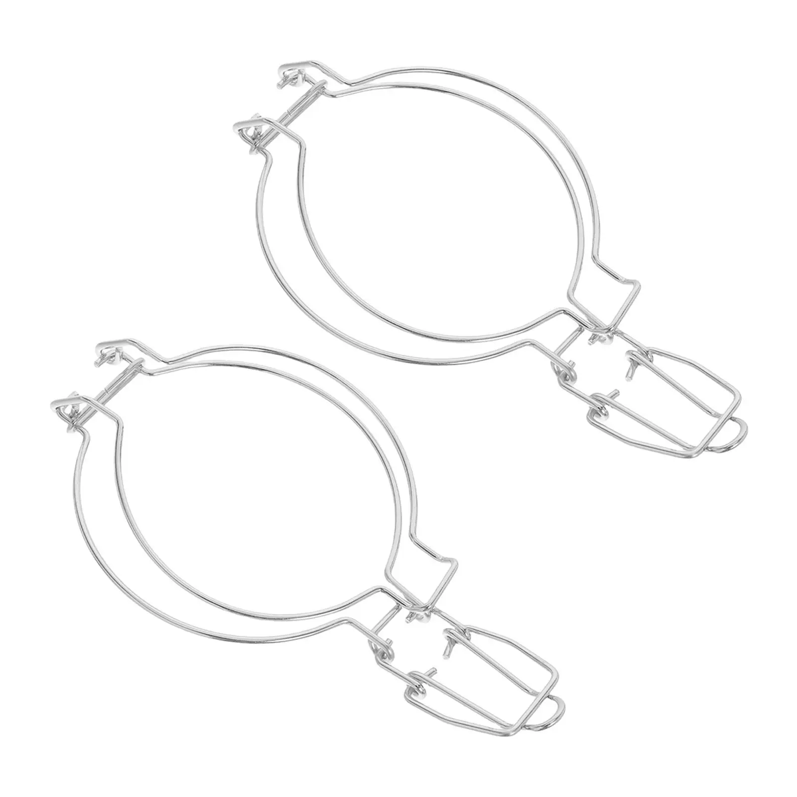 2Pcs Kitchen Sealing Glass Jar Buckle 93Mm Stainless Steel Snap Clip for Canning Jars Honey Mason Spice Containers Food Storage