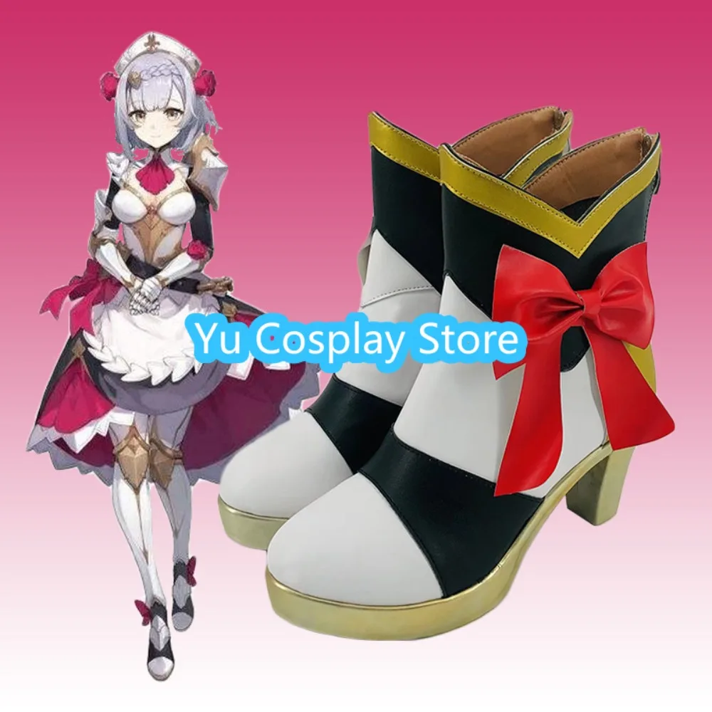 

Yu Косплей Магазин Genshin Impact Noelle Обувь для косплея Аниме Обувь для косплея Сапоги Костюмы на Хэллоуин Реквизит