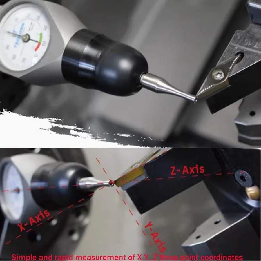 

3DT type measuring device for CNC lathe, three-dimensional dividing rod centering instrument, universal edge finder