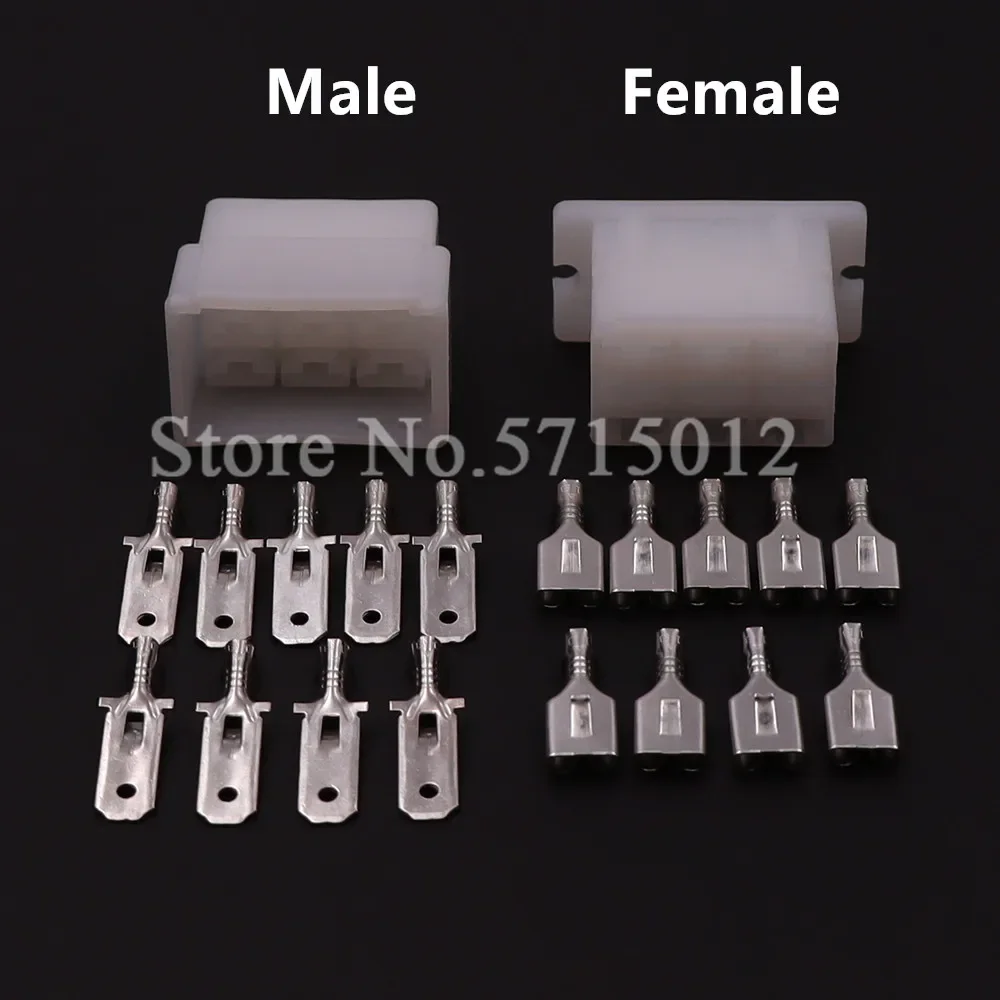 9 Hole 6.3 Series Automotive Plastic Housing Unsealed Socket Car High Current Electric Wire Connector