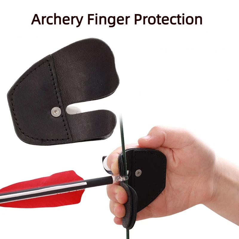 

2 шт. Защитные накладки для пальцев для стрельбы из лука, защитное снаряжение для стрельбы из традиционного лука, аксессуары для стрельбы и охоты