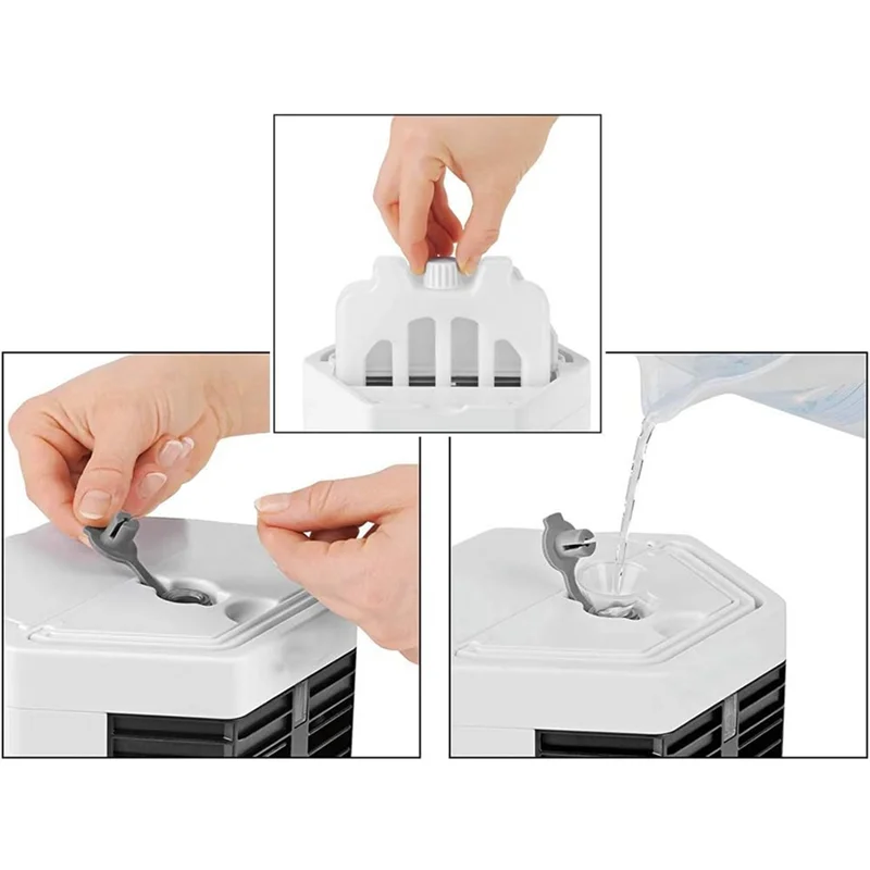 A11E-Portable Mini Air Conditioner, Very Suitable For Small Rooms, Quiet Air Cooler, Portable Mini Fan, Humidifier