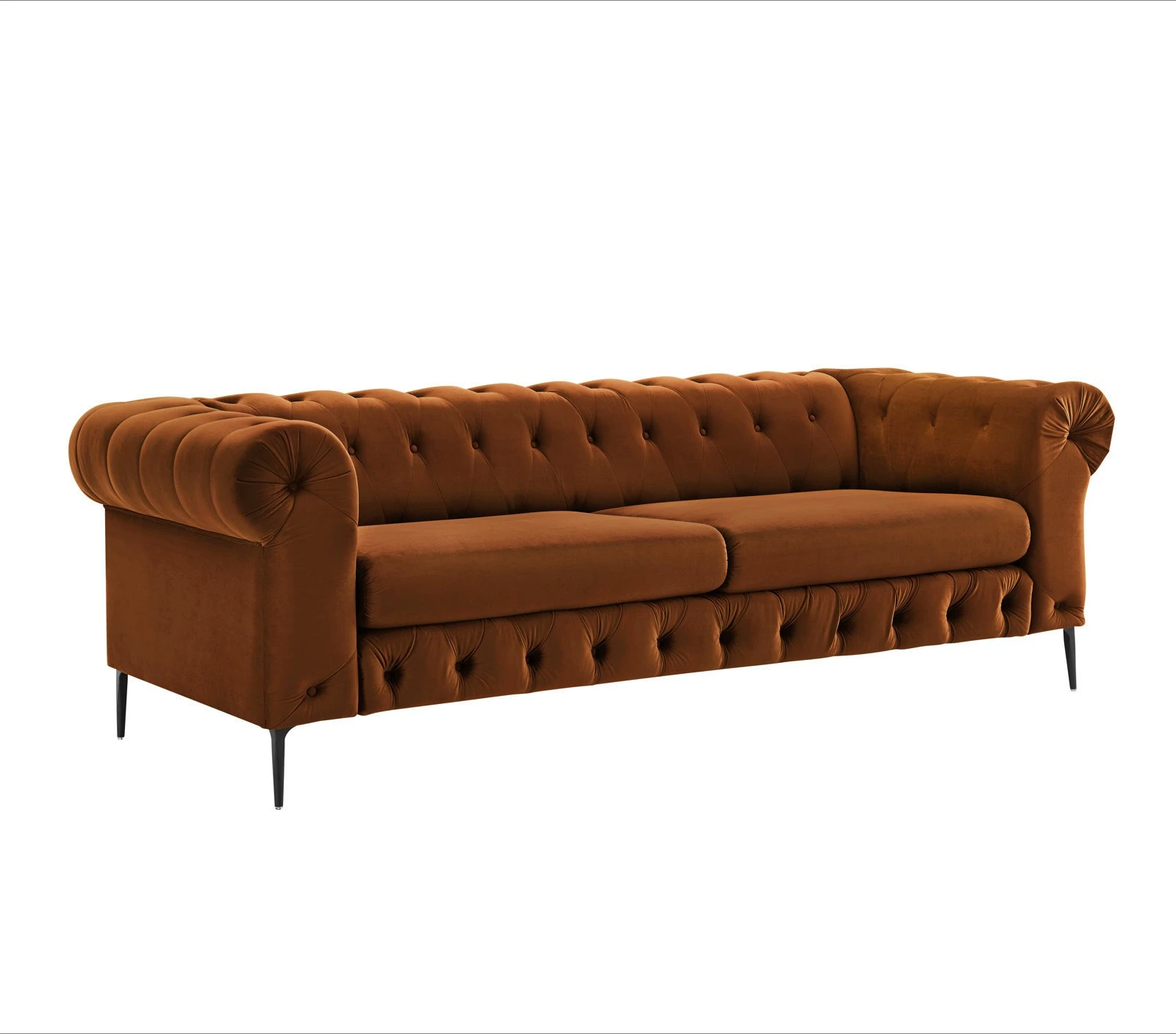 Light luxury modern simple velvet fabric sofa, living room buckle American luxury high-end Internet  size apartment combination