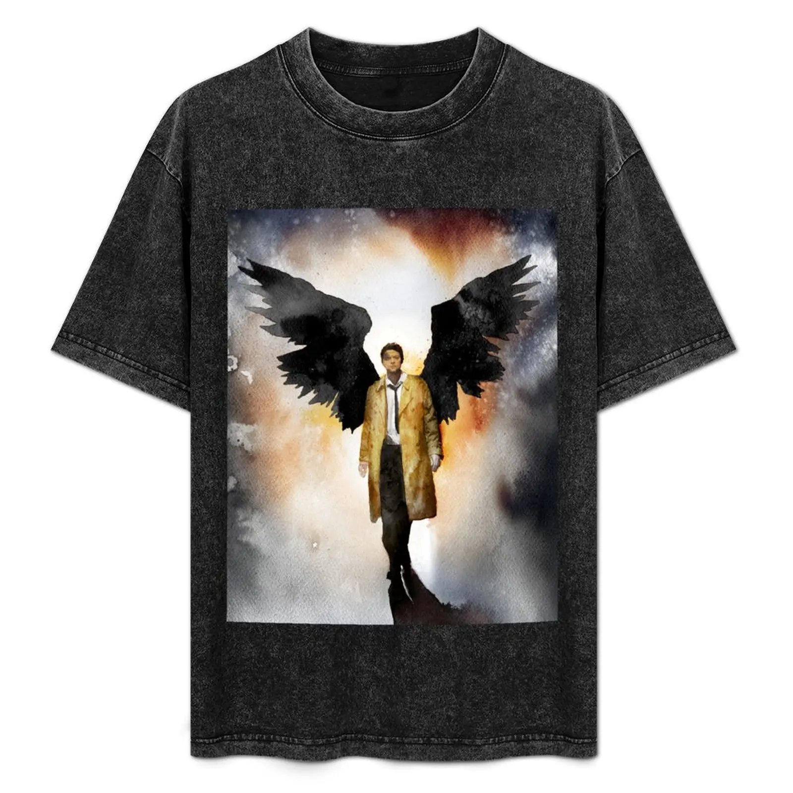 

Castiel Dark Version T-Shirt customizeds summer shirt plain new gifts and t-shirts mens fashion