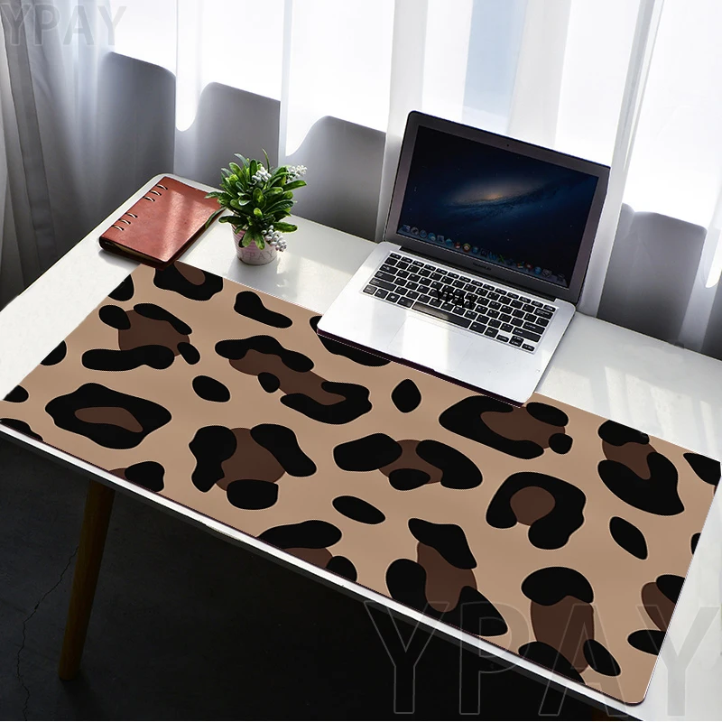 Large Mousepad Gamer Mousepads Keyboard Mat Desk Rug Pink Leopard Print Pattern PC Fashion Desk Mats Company Mouse Pad For Gift