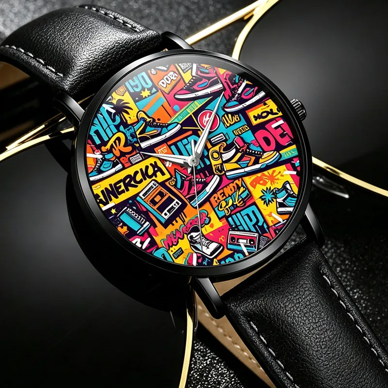 Stylish And Minimalist Quartz Watch for Both Men And Women, Cool Exquisite Dial Fashion Wristwatch, Ideal Choice Everyday Wear