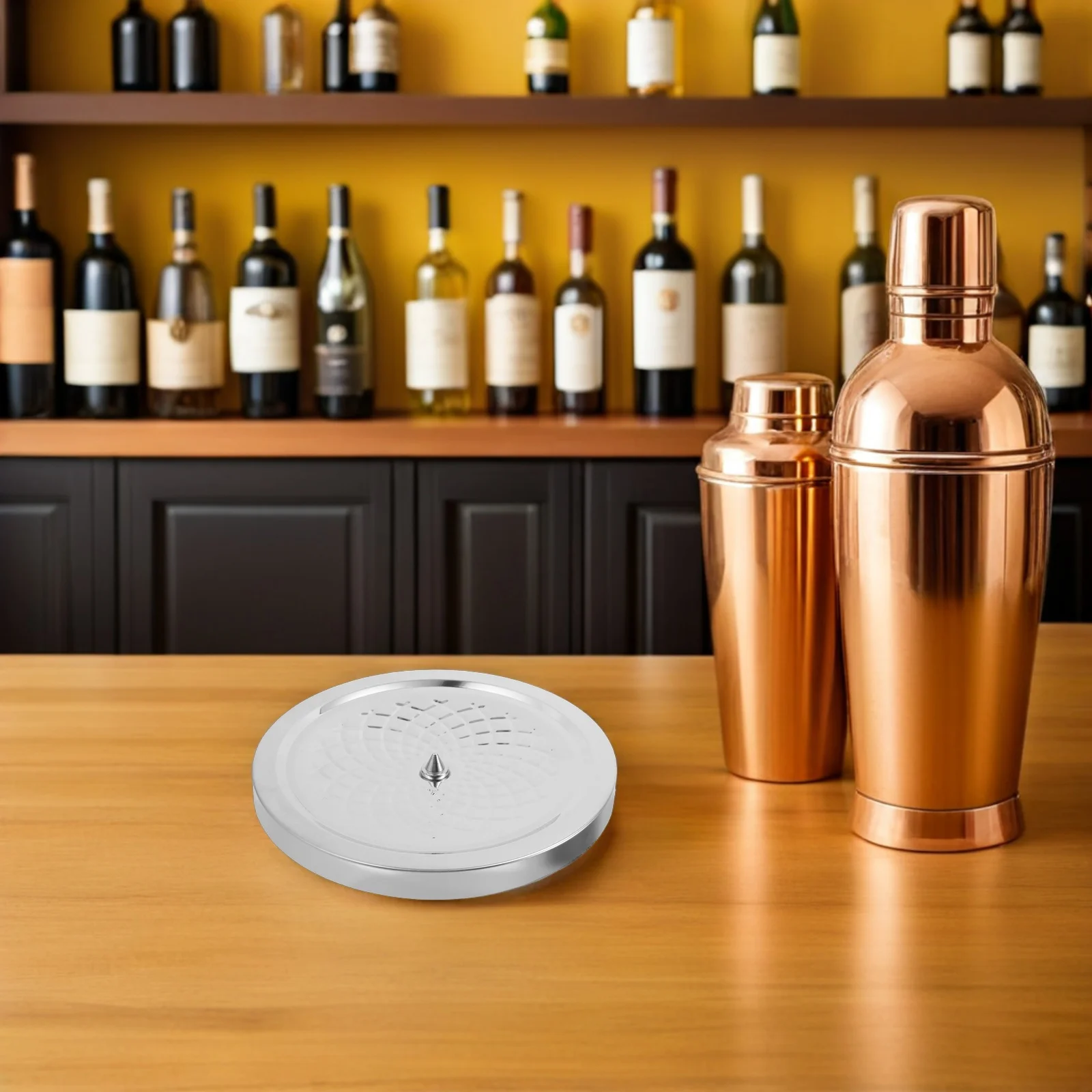 

Gyroscopic Wine Decanter Base Stainless Steel Embossed Design Fast Aeration Wine Serving Stand Decanter Holder for Parties