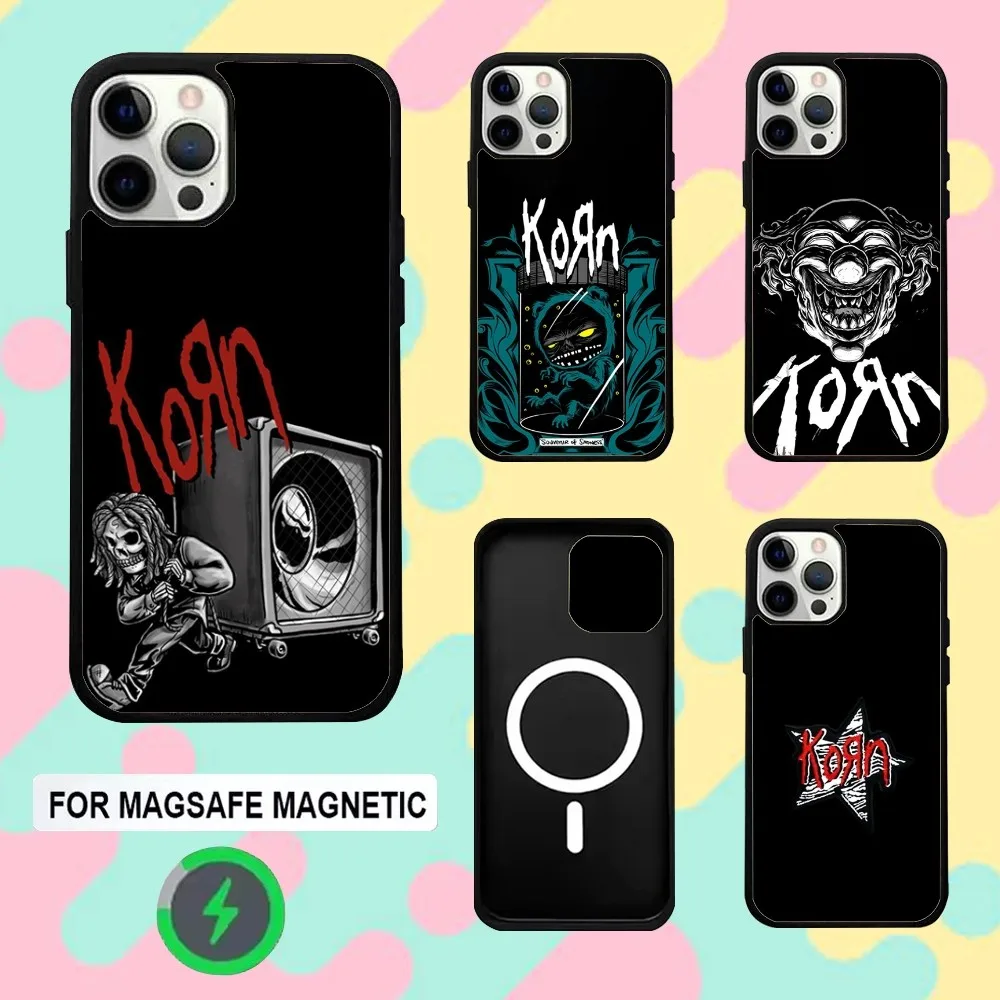 

K-Korn Rock Band Phone Case For iPhone 16e,16,15,14,13,12,11,Plus,Pro,Max,Mini Magsafe Magnetic Wireless Charging