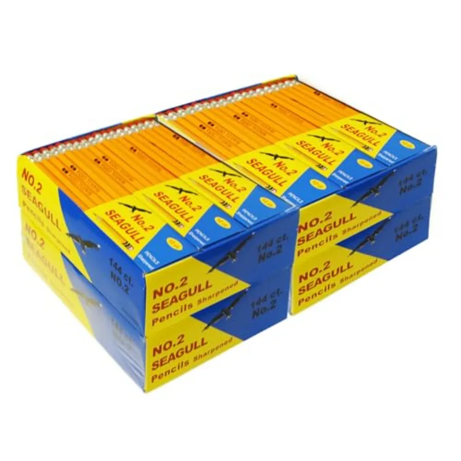 

Набор карандашей Count Bulk Pack, предварительно заточенные, с ластиками, желтые, оптом, для школы и учителей, № 2 HB для письма