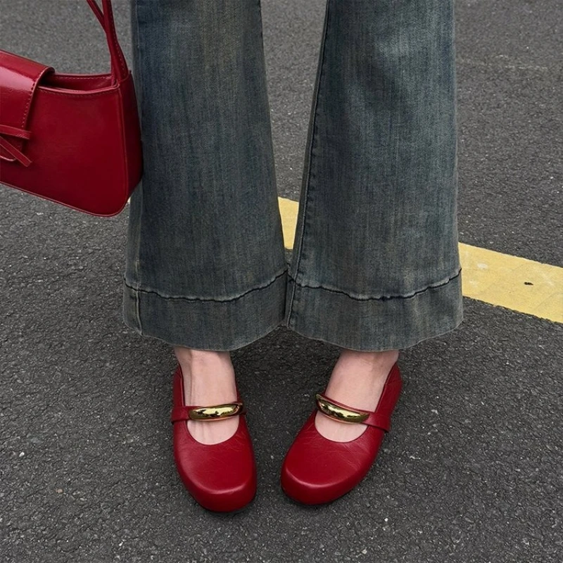 2025 Luxury Bowtie Mary Janes Women Square Toe Shiny Leather&Silk Flats Ballets Femmes  Dance Party Ball Bridal Wedding Shoes