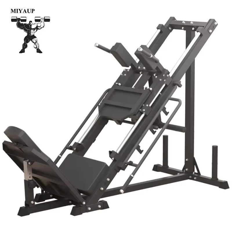 MIYAUP Hochwertige Beinpresse, kommerzielle Fitnessstudio-Fitnessgeräte, 45-Hack-Squat-Grad-umgekehrte Trittmaschine
