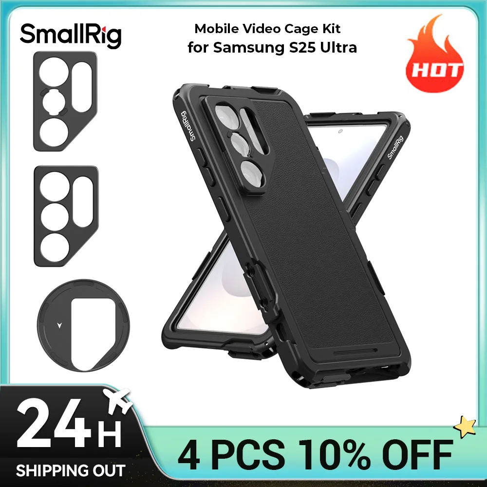 

SmallRig S25 Ultra Mobile Video Cage Kit FilMov Lightweight Phone Case Photography Kit for Samsung S25 Ultra 5254