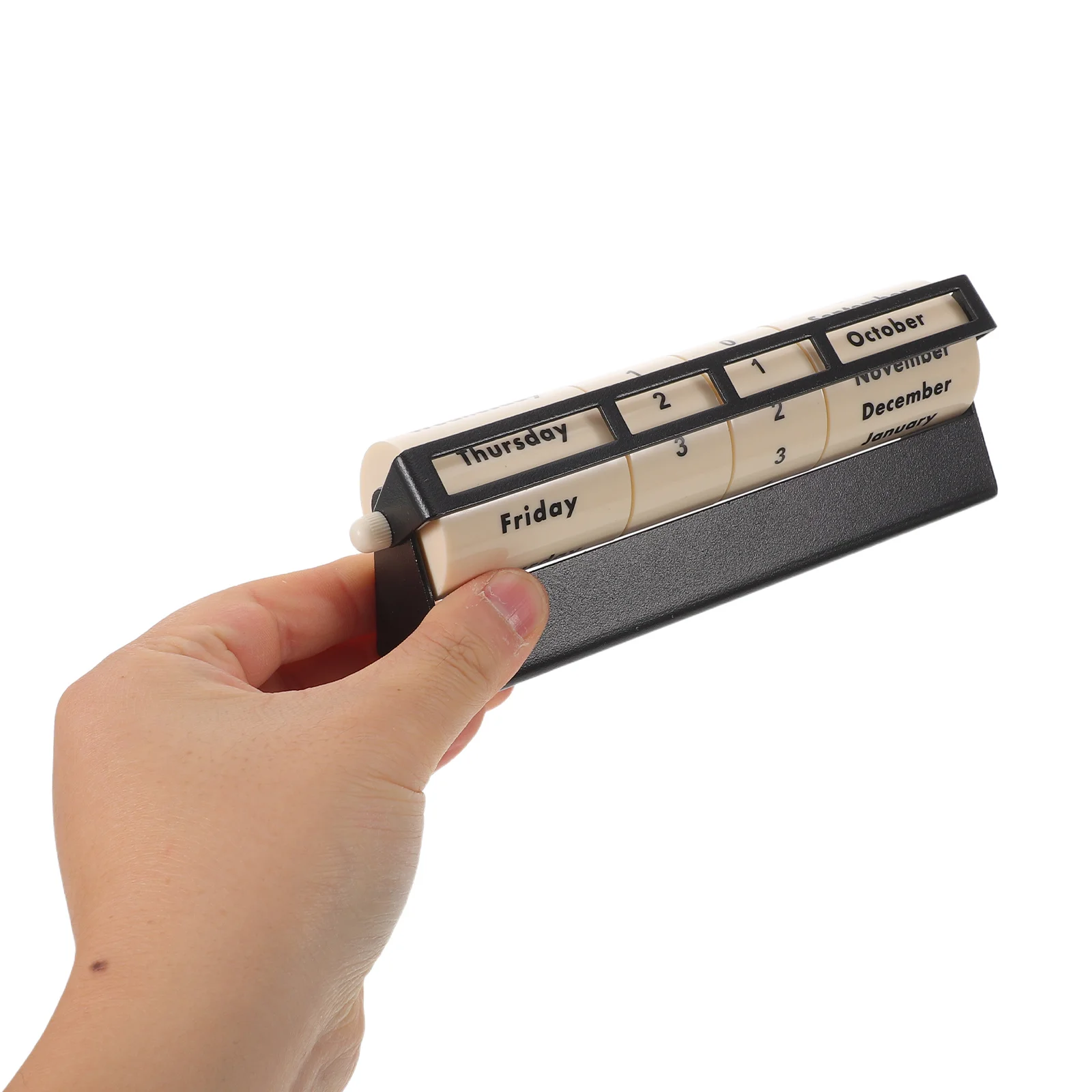 Rotating Perpetual Calendar Stylish Desk Organizer Minimalist Design Creative Home Office Decoration Rotating Perpetual Calendar