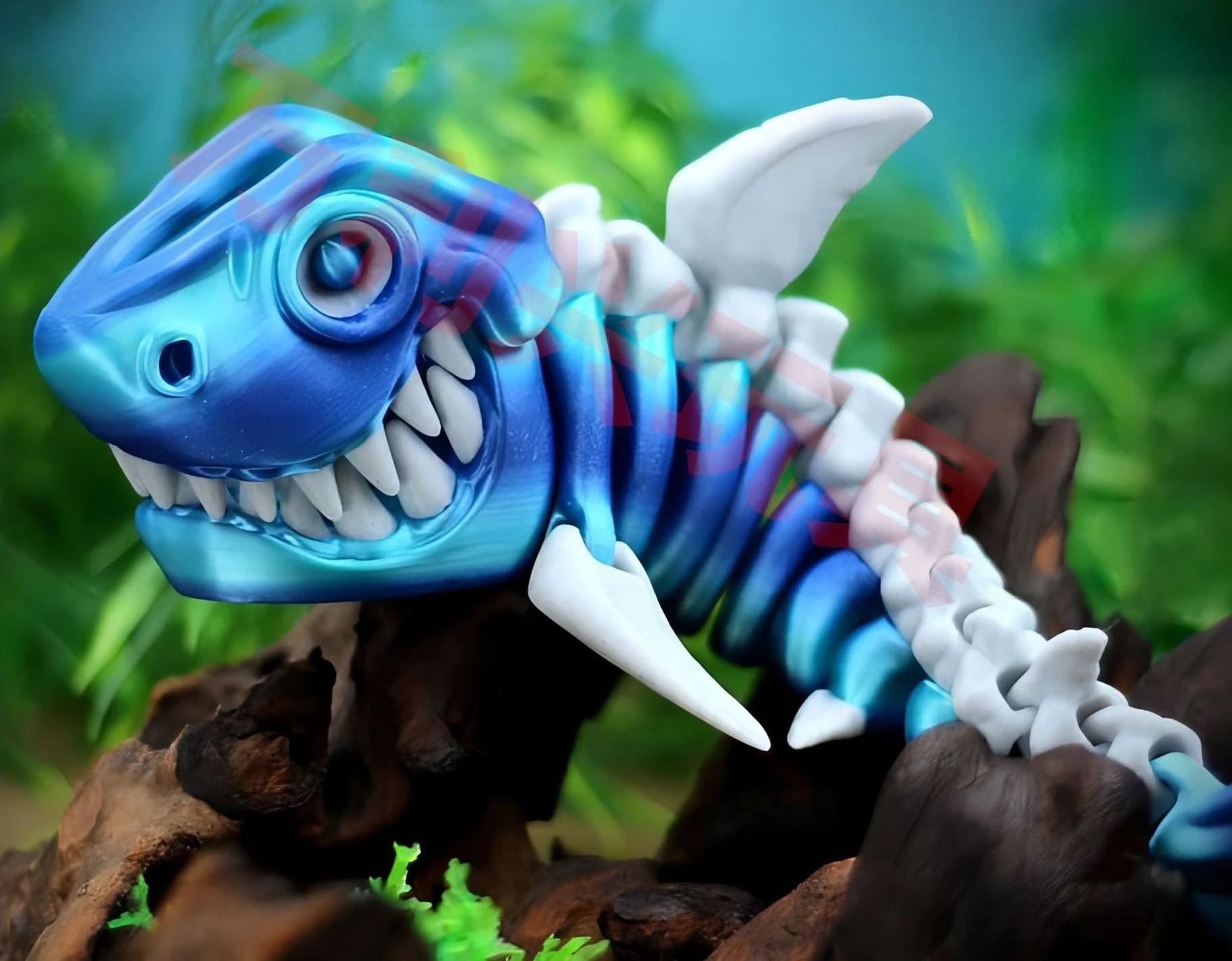 

3D Printed Shark with Movable Joints and Free Swinging Design, Creative Children's New Toy Decoration Gift