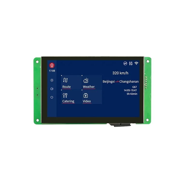 5 Inch 800*480 IPS TFT LCD Display Module Serial Port TTL/RS232 Capacitive Touch Panel HMI Screen