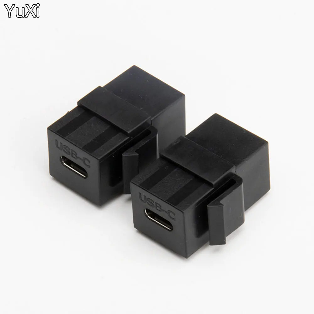 

1Pcs USB 3.1 Type C Keystone Female To Female Jack Coupler Inserts Socket Adapter Port Extension Connector for Wall Plate Outlet