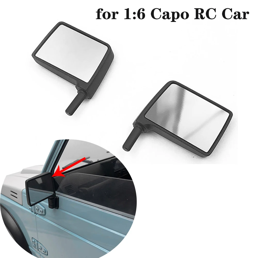 For 1:6 Capo Samurai Jimny RC Crawler Car Anti-fingerprint Rearview Mirror Side Mirror Toy RC Car Upgrade Accessories Parts