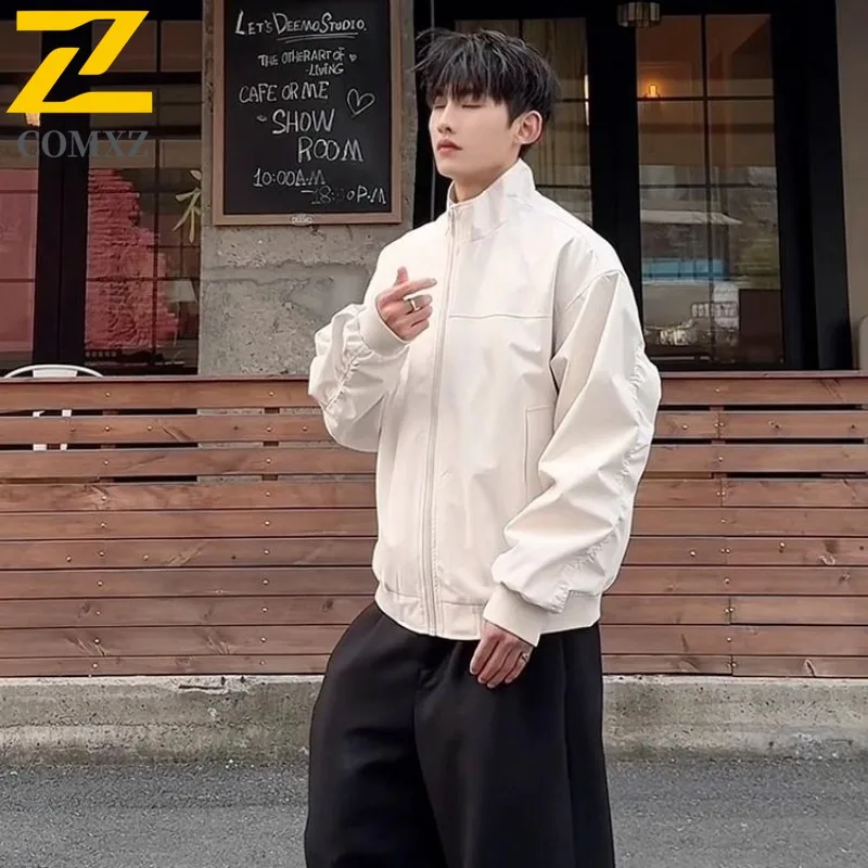 comxz-メンズ-アウター-スタイリッシュ-トレンディ-キャンプ-釣り-快適-高品質-デイリー-ウォーキング-オーバーコート-防風-サイクリング-ジャケット