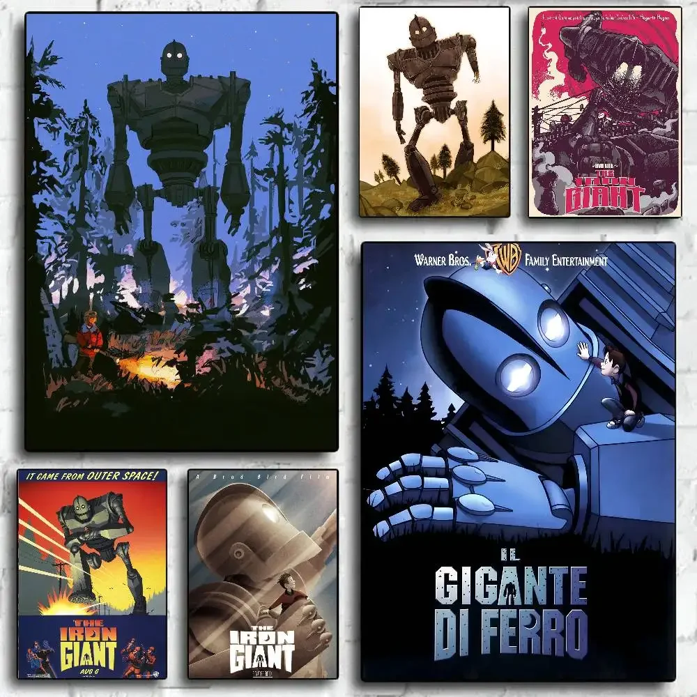 Iron Giant Animated Movie Poster Wall Art for Home Decor Perfect for Living Room Restaurant Kitchen Digital Painting