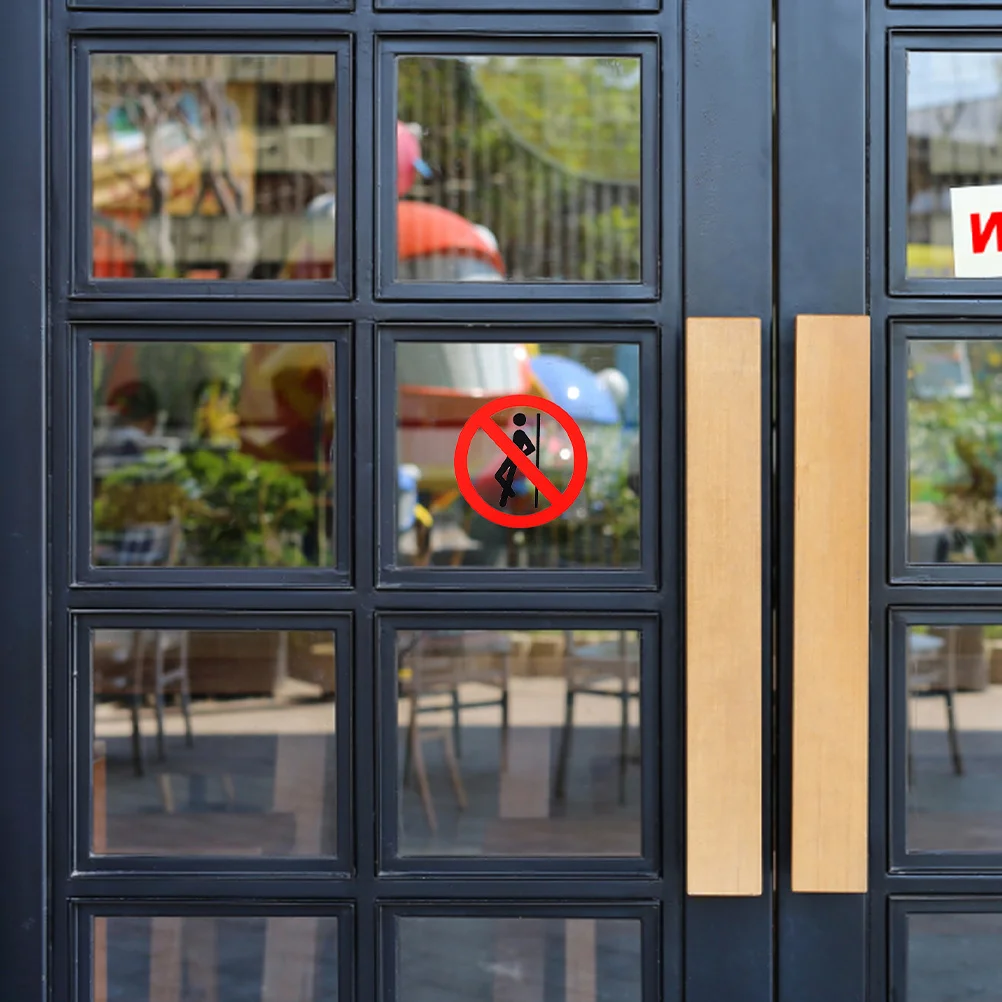 

10Pcs No Leaning Sign Stickers Clear Layout Easy Understanding Suitable for Various Situations Safety Warning Decals