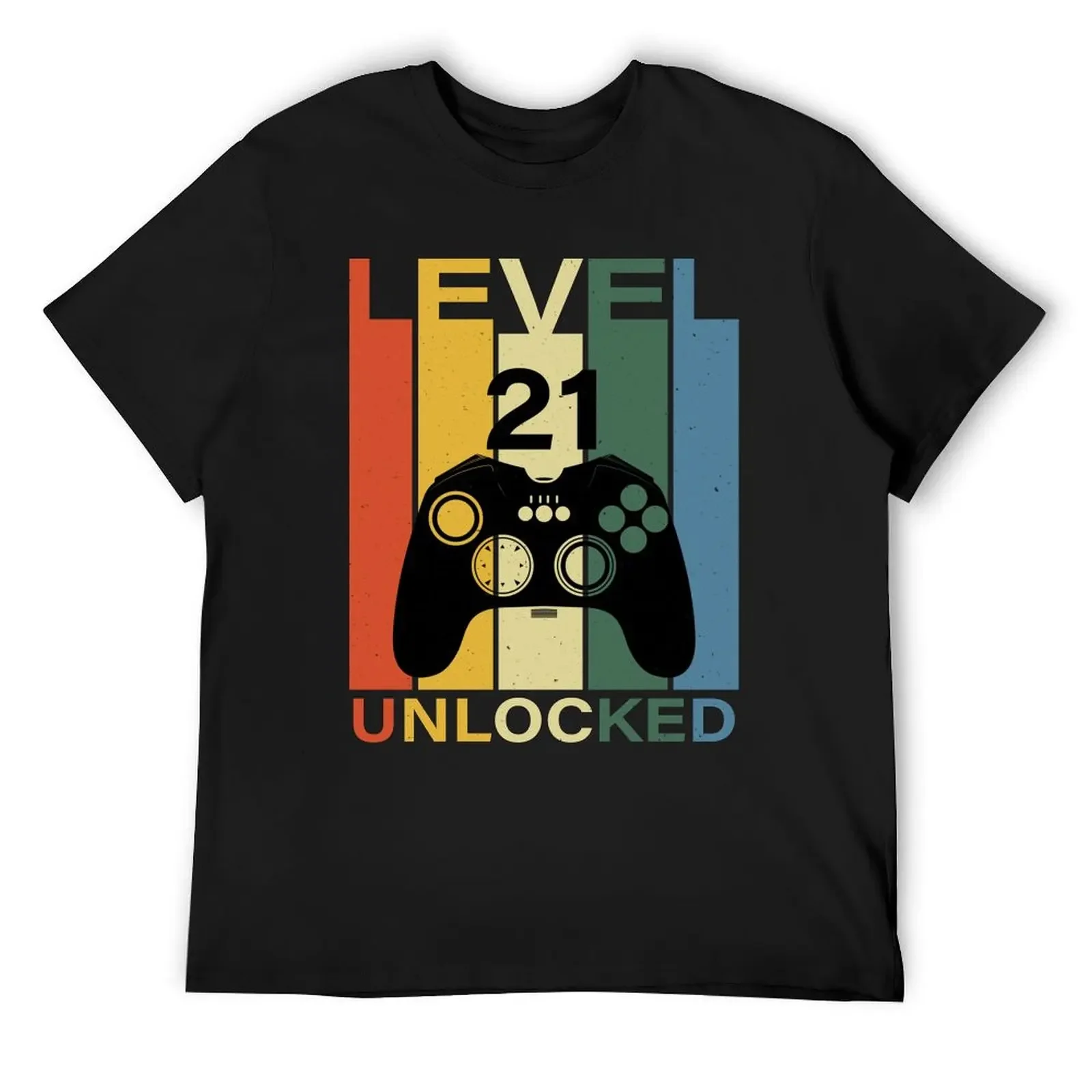

Level 21 Unlocked T-Shirt new edition basketball graphic tees vintage clothes oversized t shirts for men