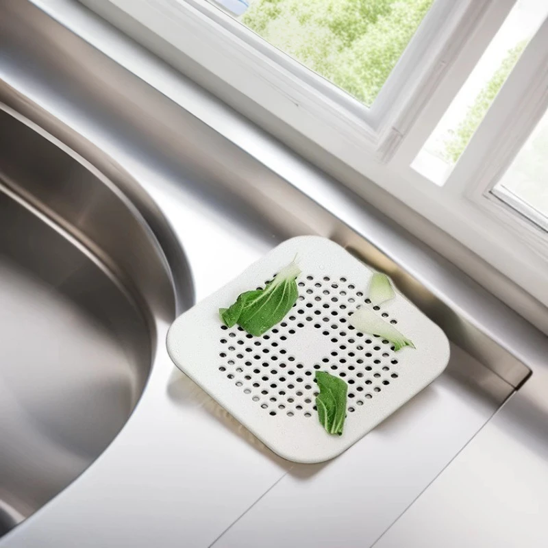 Square Silicone Absorbent Drain For Drains - Kitchens - Bathrooms And Showers To Prevent Sinks From Clogging The Drain
