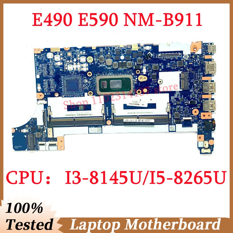 Lenovoラップトップマザーボード,ラップトップマザーボード,lenovo,thinkpad e490,e590,NM-B911, I3-8145U, I5-8265U,100%,cpu maid board,5b20v81836,5b20v80725,テストOK