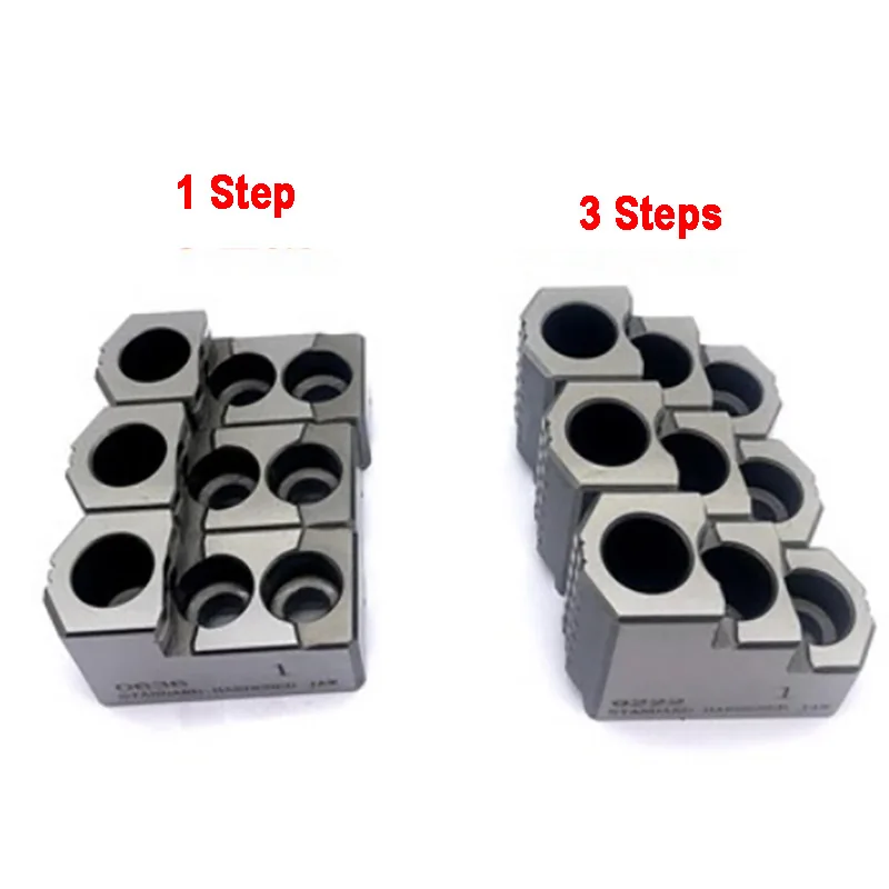 High Precision 12 Inch 15 Inches Hydraulic Hard Claw Three Jaw Chuck Strong Step Claws Standard Medium Hollow Solid Collect CNC