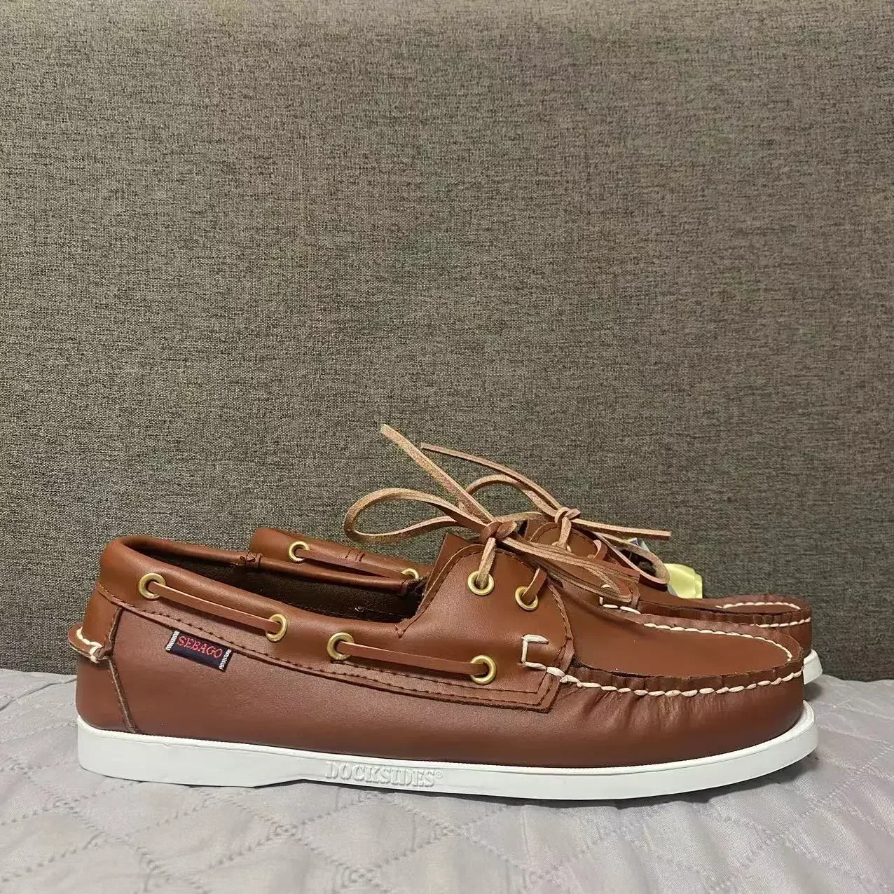 Sebago Herren Designer Schuhe Mรคnner Echtes Leder Docksides Klassische Bootsschuhe Fรผr Homme Femme X820