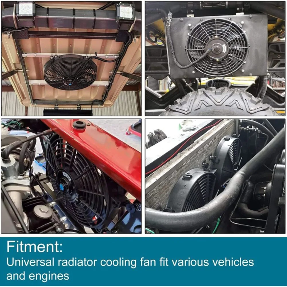 

Universal 7 Inches 12V 80W 2100RPM Car Air Conditioning Electronic Radiator Cooling Fan Blade Electric Cool Kit