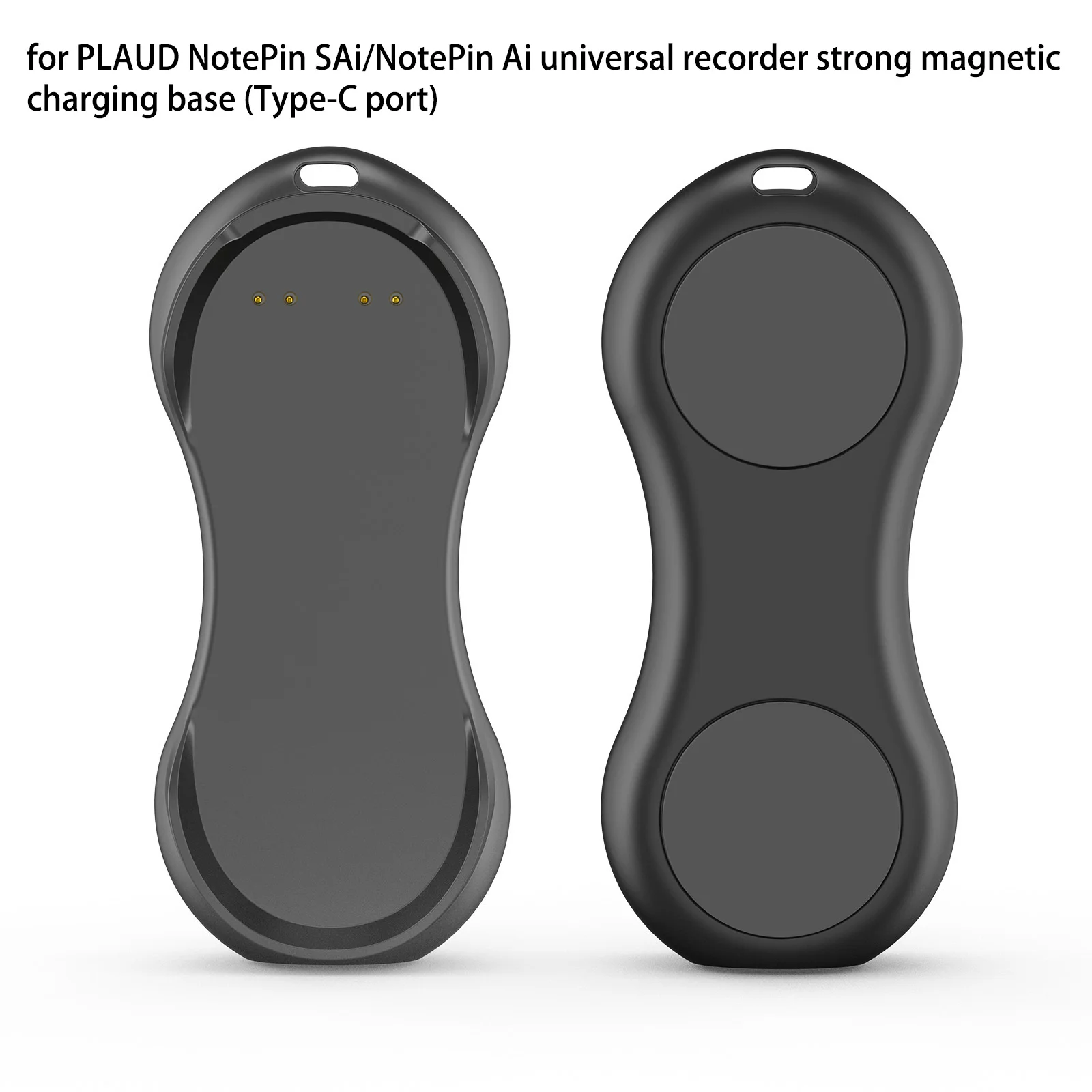 Magnetic Charging Dock for Plaud NotePin S AI and for NotePin AI Recorder Replacement Base Station Non Slip Stable Type C